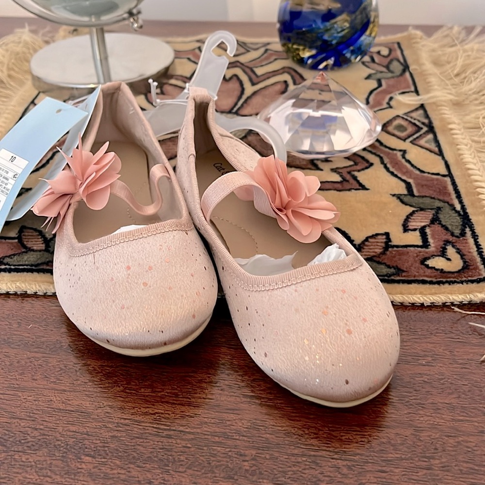 The cutest little girls shoe! Never worn. Size 10. Cat & Jack
